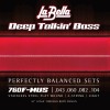 Struny do gitary basowej La Bella Deep Talkin' Bass Flats Mustang Short Scale Thru Body 43-104 4-str 760F-MUS