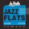 Struny do gitary elektrycznej La Bella Jazz Flats Custom Light 12-52 20PCM