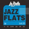 Struny do gitary elektrycznej La Bella Jazz Flats Light 11-50 20PL