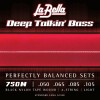Struny do gitary basowej La Bella Deep Talkin' Bass Black Nylon Tape Wound Light 50-105 4-str 750N