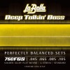 Struny do gitary basowej La Bella Deep Talkin' Bass Gold Flats Standard 45-105 4-str 760FGS