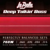 Struny do gitary basowej La Bella Deep Talkin' Bass Black Nylon Tape Wound Standard 60-115 4-str 760N