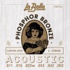 Struny do gitary akustycznej La Bella Acoustic Phosphor Bronze Custom Light 11-52 7GPCL