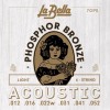 Struny do gitary akustycznej La Bella Acoustic Phosphor Bronze Light 12-52 7GPS