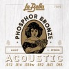 Struny do gitary akustycznej La Bella Acoustic Phosphor Bronze Light 12-53 7GPZ