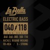 Struny do gitary basowej La Bella Electric Bass RX Series Nickel 40-118 5-str RX-N5A